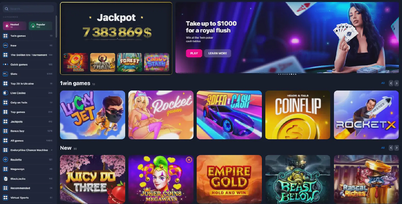 1 win casino website